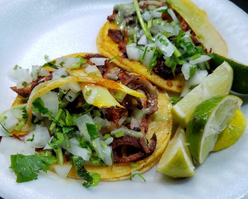 Al pastor tacos from Jason's Tacos